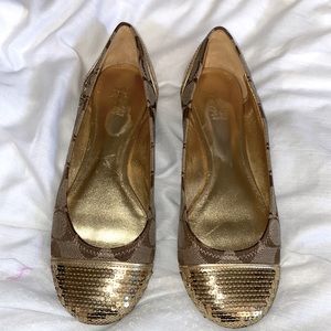 Coach Sequin Flats